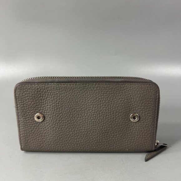 All Saint Fetch Green Leather Zip-Around Long Wallet - Picture 5 of 14